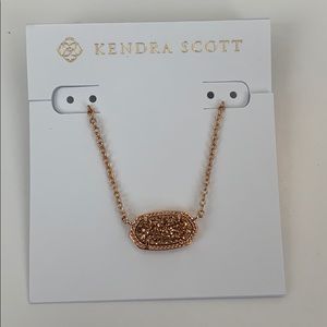 Kendra Scott rose gold Elisa necklace